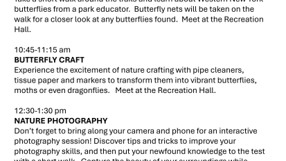 Lake Erie State Park June 13 Programs