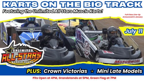 Karts on the Big Track Stateline Speedway