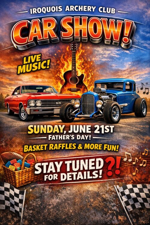 Iroquois Archery Club Car Show June 21