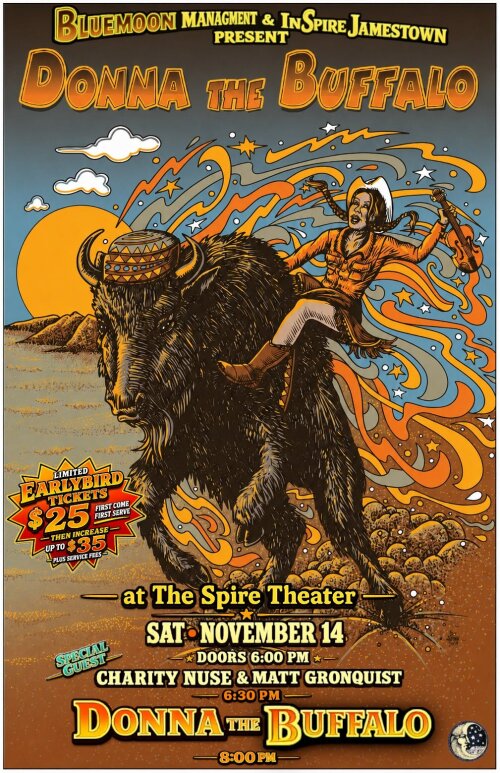 Donna the Buffalo November 14 Spire Theater