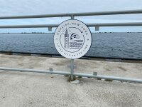 Dunkirk sign at end of pier