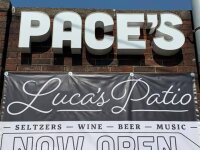 Pace's Pizzeria Luca's Patio Sign