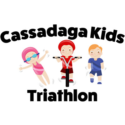 Logo for the Cassadaga Kids Triathlon.