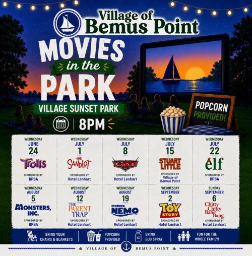 Village of Bemus Point Movies in the Park
