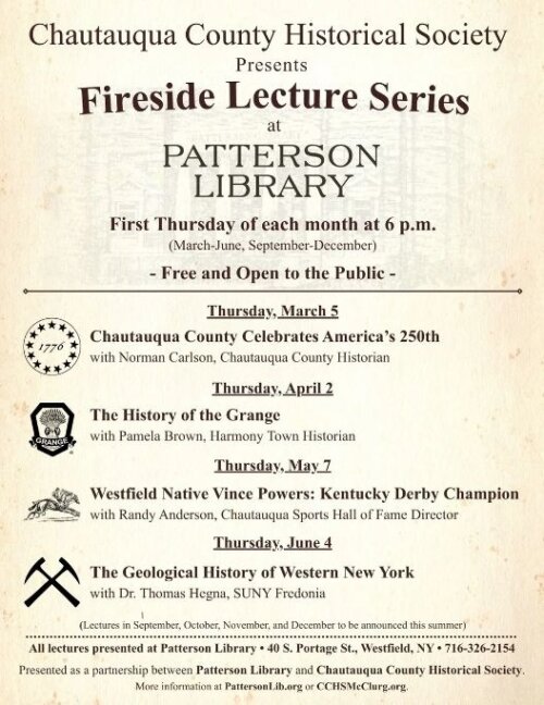 Fireside Lecture Series Patterson Library
