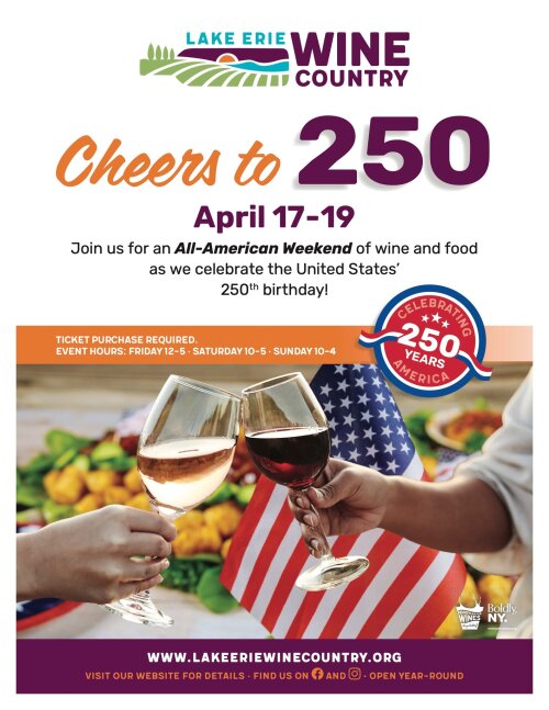 Lake Erie Wine Country Cheers to 250 All American Weekend