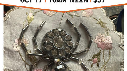 Sew Saturday Beaded Spider October 17