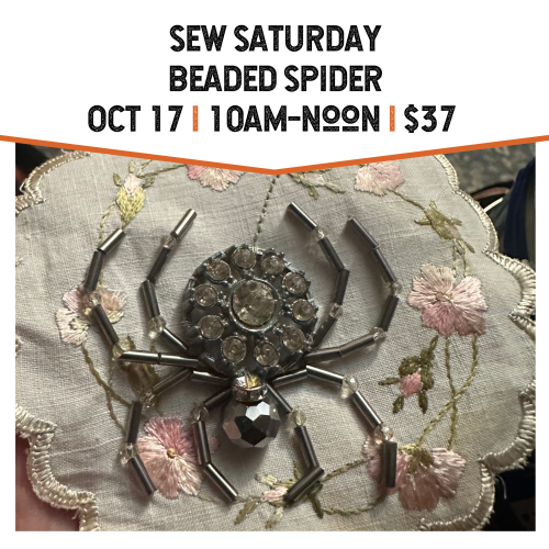 Sew Saturday Beaded Spider October 17