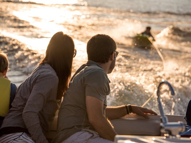 boating and tubing on Chautauqua Lake