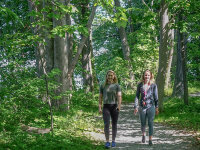 Long Point State Park people hiking on nature trail