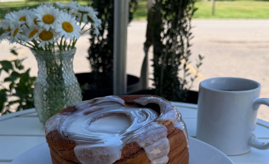 Bemus Point Inn cinnamon roll