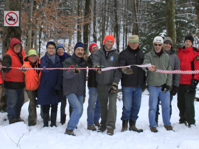 Ribbon Cutting at the Homestead Loop Trail Opening