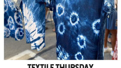 Textile Thursday Winter Blues Indigo Scarf January 14