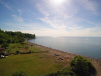 Aerial Barcelona Harbor Beach Lake Erie - Ashey Baron