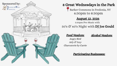 8 Great Wednesdays in the Park August 12 DJ Joe Gould