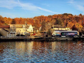 Findley Lake view of village from water