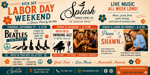 Labor Day 2026 at Splash