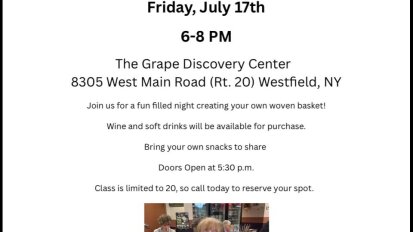 Basket Weaving July 17 Grape Discovery Center