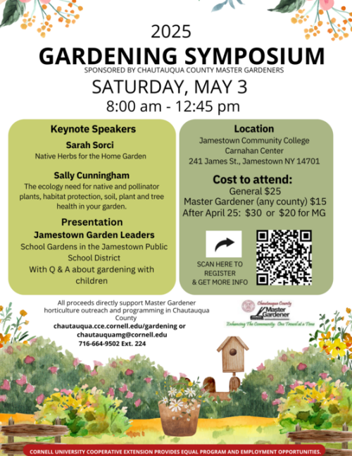 2025 Gardening Symposium Saturday May 3