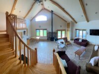 PFM House View of living room from stairs