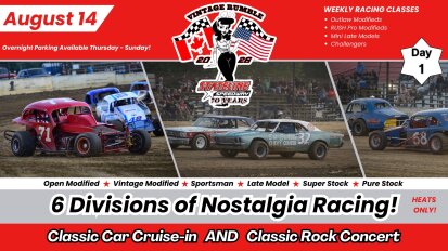 Vintage Rumble Day 1 August 14 Stateline Speedway