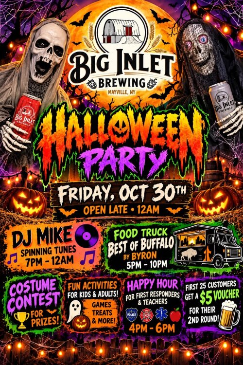 Big Inlet Brewing Halloween Party October 30
