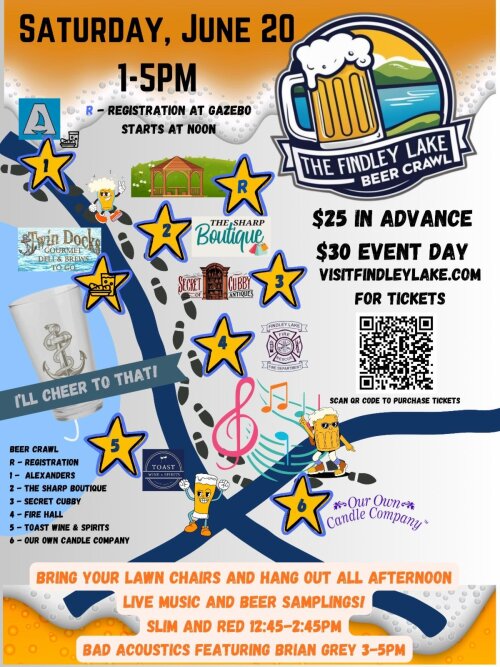 Findley Lake Beer Crawl Saturday June 20