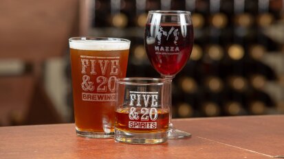 Mazza and Five and 20 Spirits and Brewing - Beer, Wine, Spirits