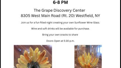 Paint Your Own Sunflower Wine Glass July 23 2026