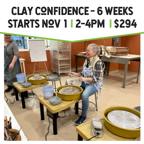 Clay Confidence 6 Weeks Starts November 1