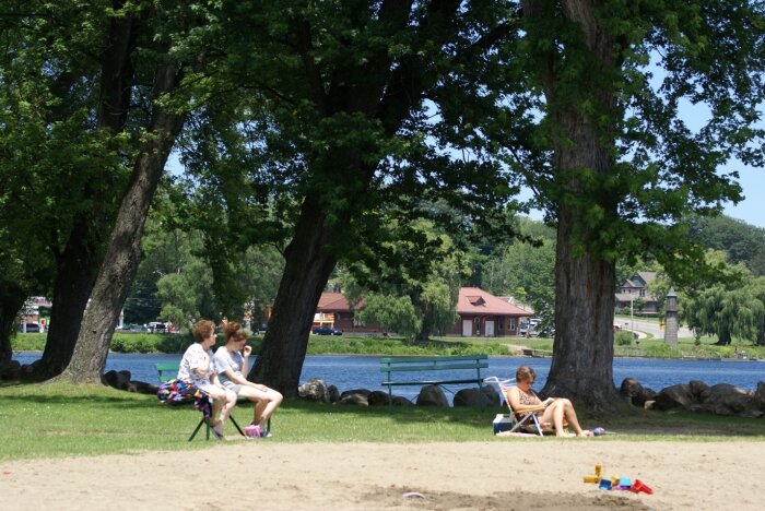 Beach at Lakeside Park in Mayville
