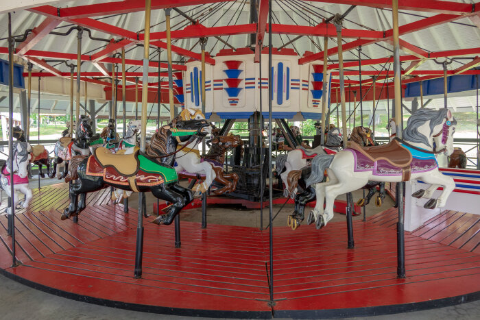 Midway State Park carousel ride
