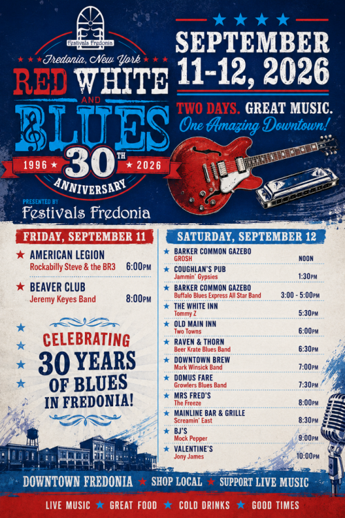 Red White and Blues 2026 Schedule