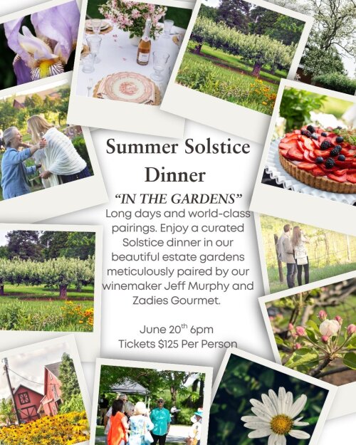 Summer Solstice Dinner Johnson Estate Winery
