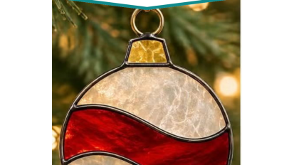 Stained Glass Ornament November 22