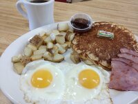 Central Station Restaurant Engineer Cake and Eggs