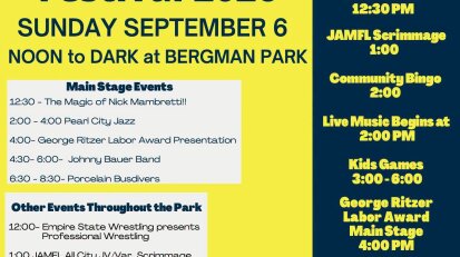 45th Annual Jamestown Labor Day Festival schedule