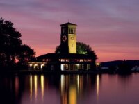Chautauqua Institution Bell Tower at night