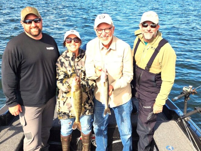 Chautauqua Lake fishing group photo by Dave Figura