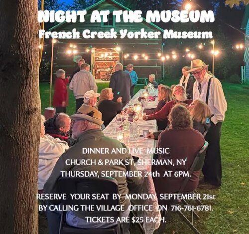 Night at the Museum 2026 French Creek Yorker Museum