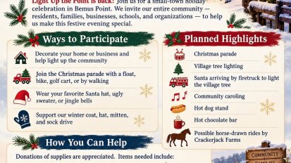 Light Up the Point November 28 Bemus Point