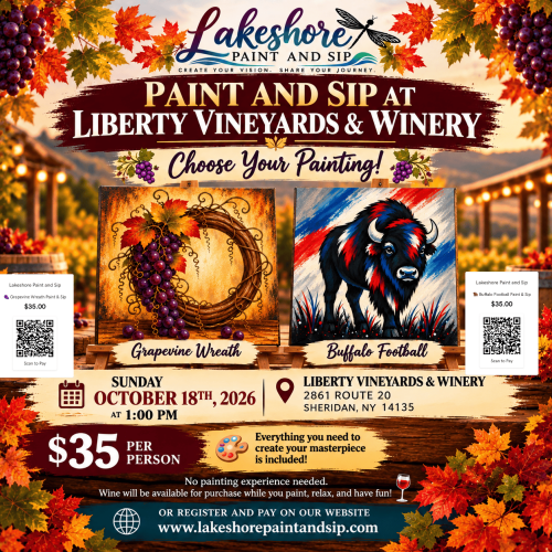 Paint and Sip at Liberty Vineyards October 18