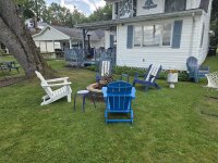 Maple Bay Get a Way firepit chairs and house