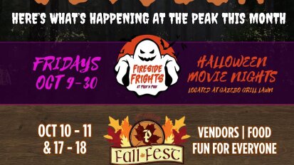 Welcome October Peek'n Peak Resort events schedule