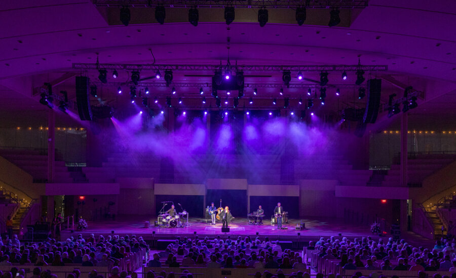 Chautauqua Institution Amphitheater live performance with large audience