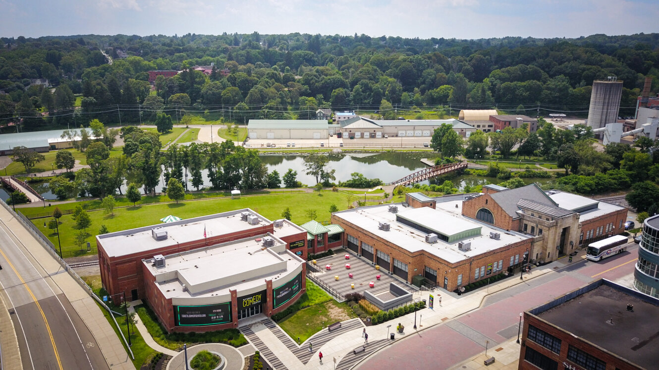 National Comedy Center Drone