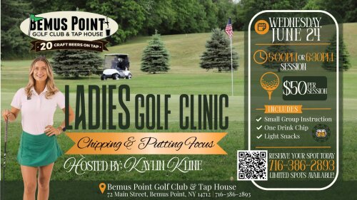 Ladies Golf Clinic Bemus Point Golf Club and Tap House June 24