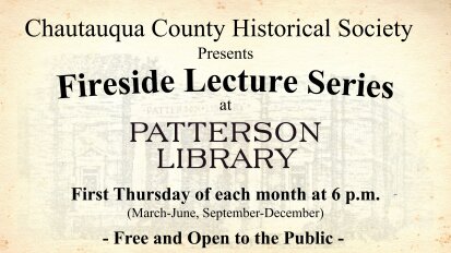 Fireside Lecture Series first Thursday of the month Patterson Library