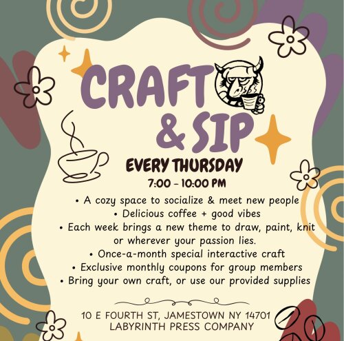 Craft and Sip Labyrinth Press Company
