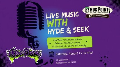 Hyde and Seek Live Bemus Point Golf Club and Tap House August 15